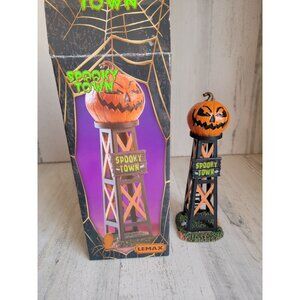 Lemax spooky town pumpkin water Tower Halloween Village accessories